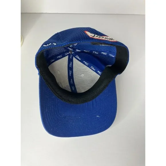 Titleist FJ Pro V1 Fitted Medium Large White Blue Hat - Picture 5 of 8